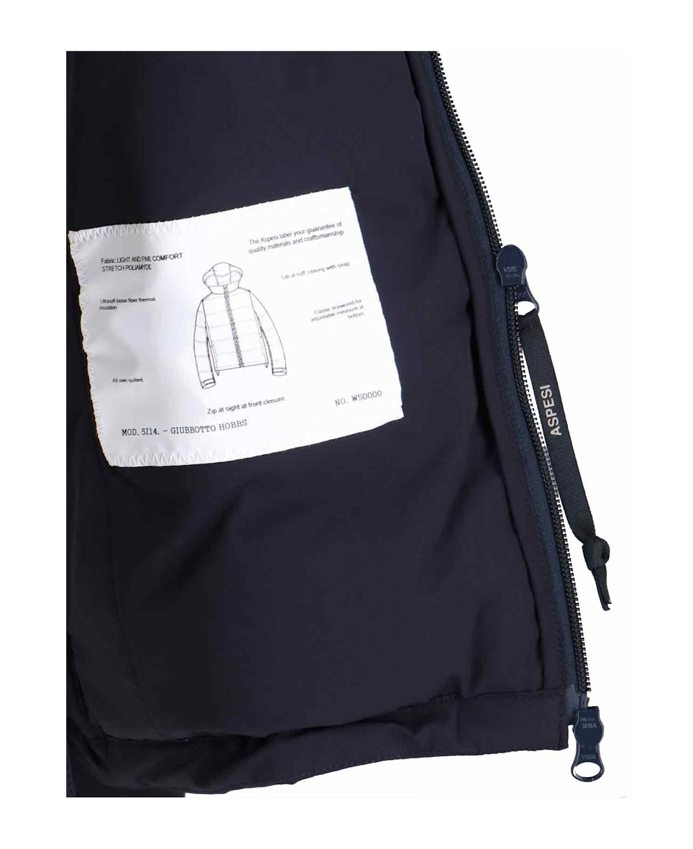 Aspesi Padded Down Jacket - Blue