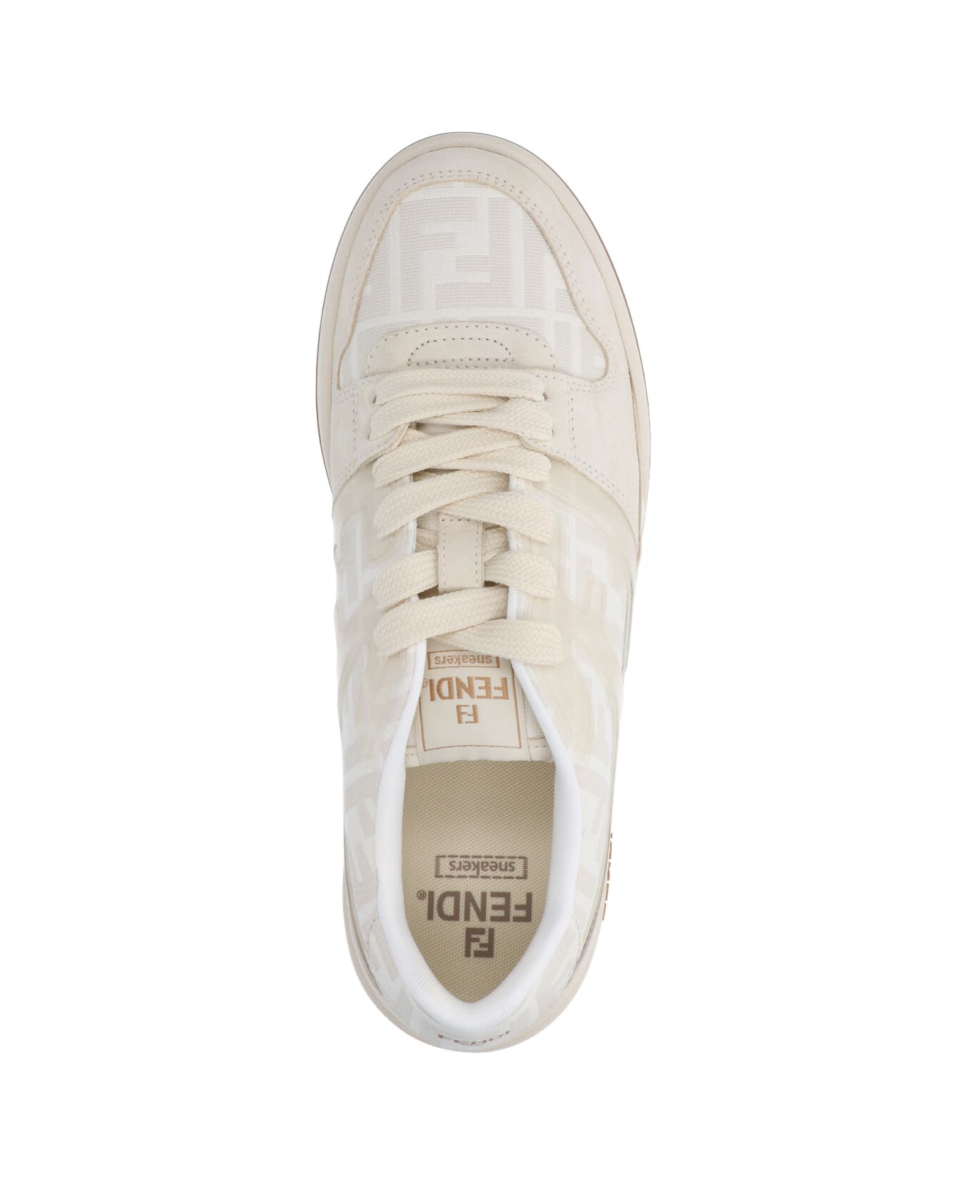 Fendi "match" Low-top Sneakers - White