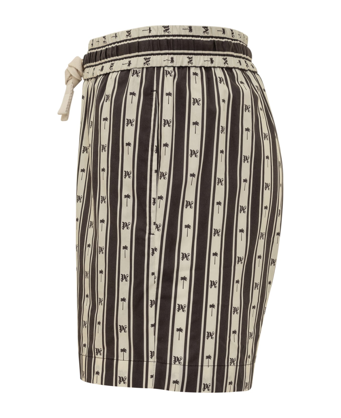 Palm Angels Stripe Short - BLACK/WHITE ショートパンツ