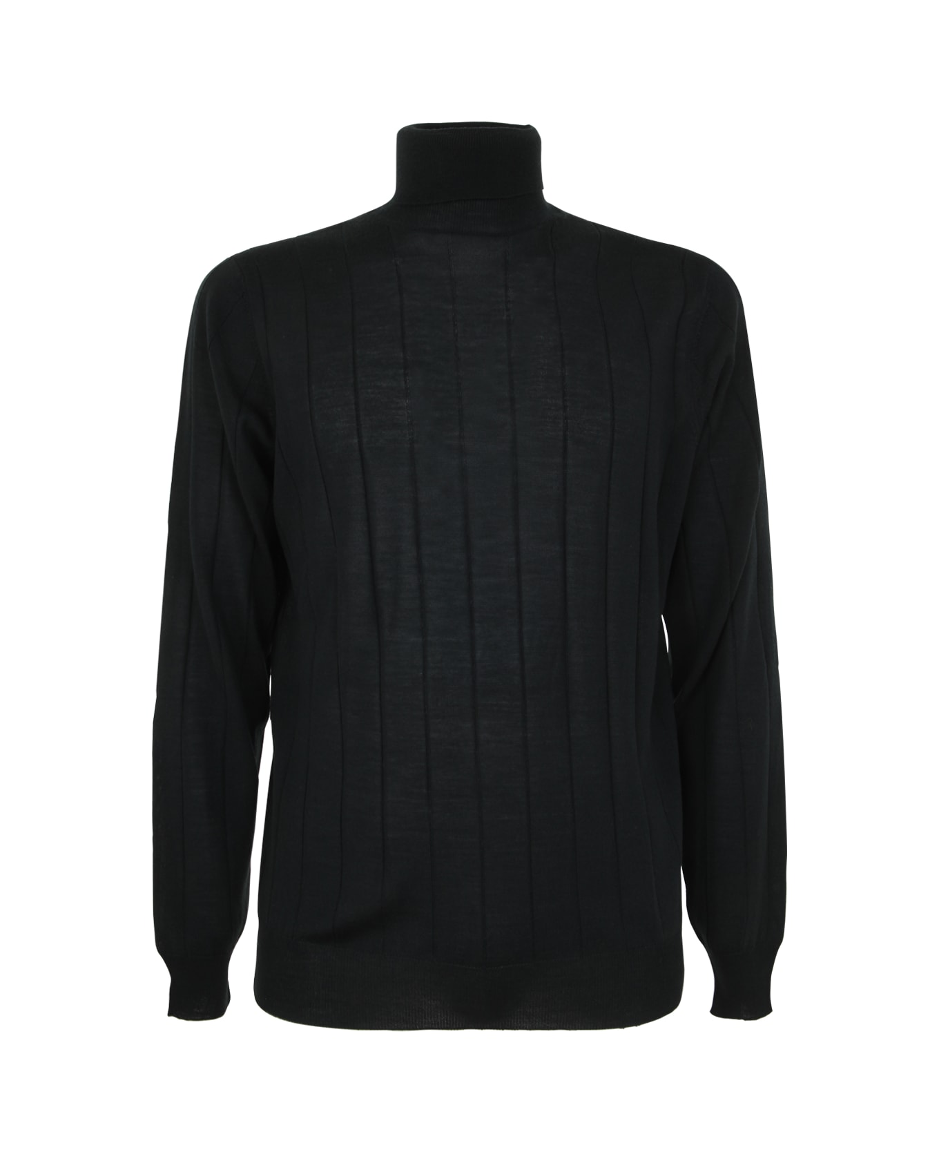 Filippo De Laurentiis Royal Merino Long Sleeves Turtle Neck Sweater - Green ニットウェア