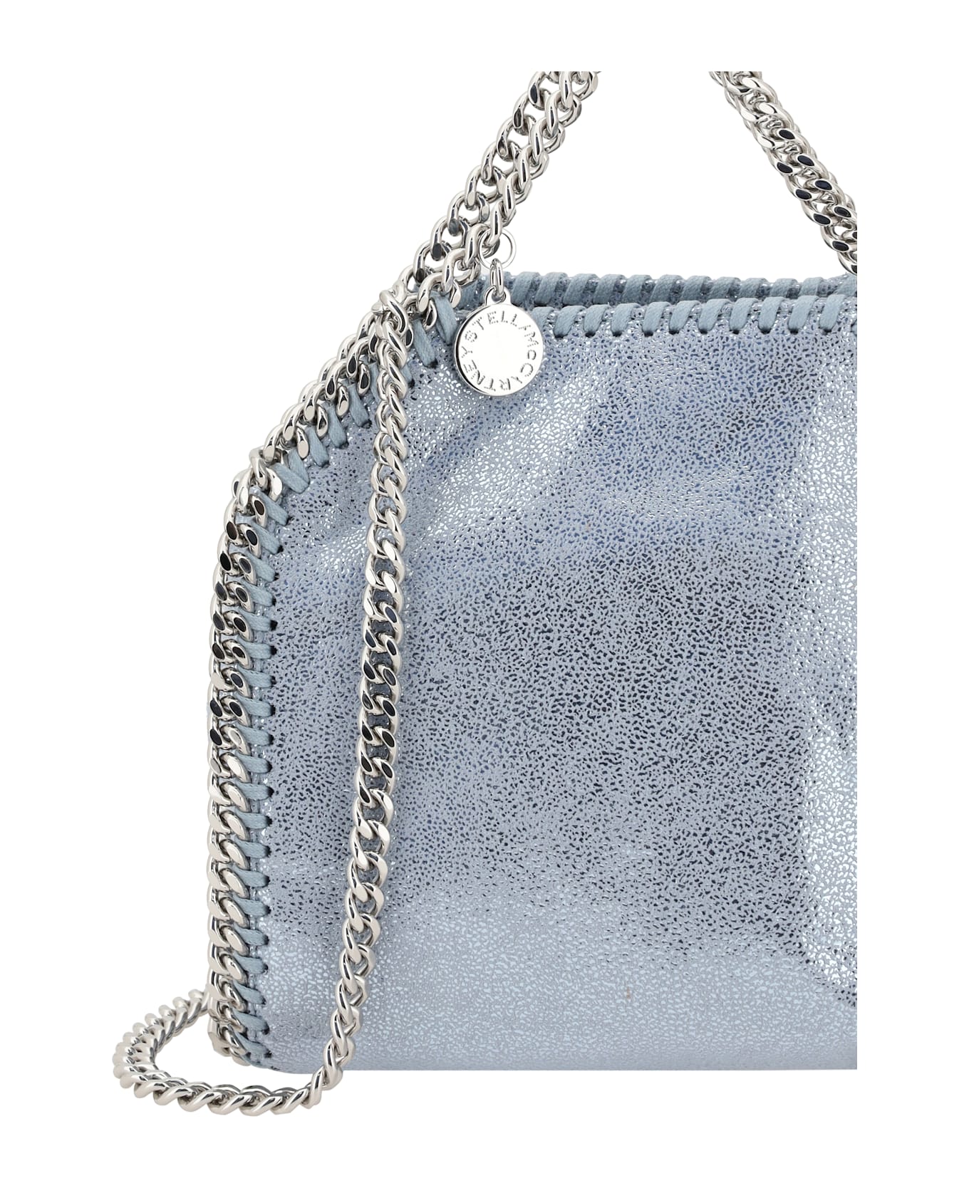 Stella McCartney Tiny Shaggy Tote Shoulder Bag - Blue