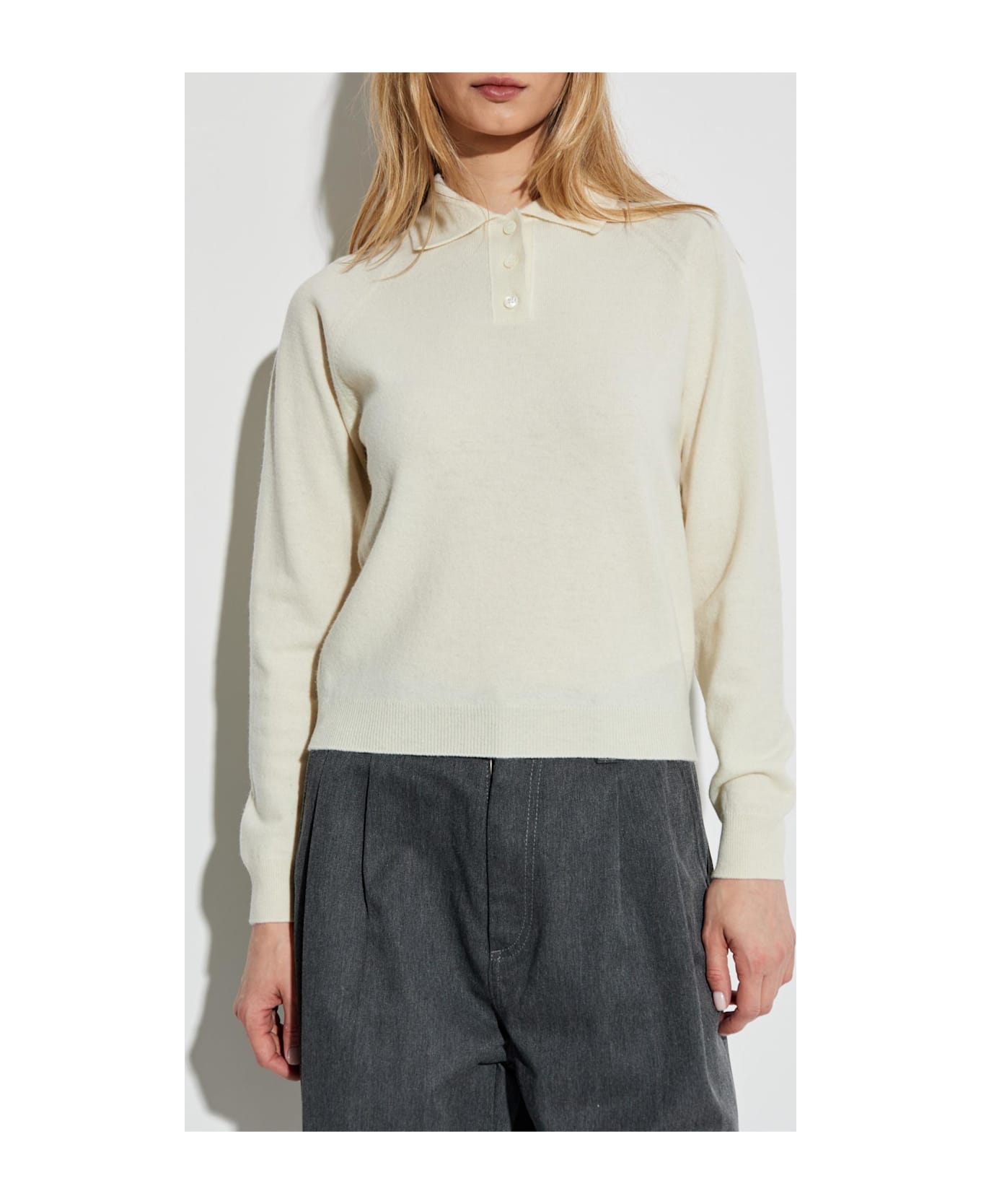 Maison Margiela Wool Polo - NEUTRALS