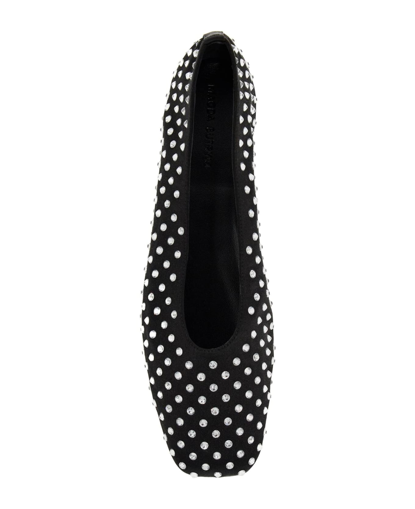 Magda Butrym 
satin Ballerina Flats With - BLACK