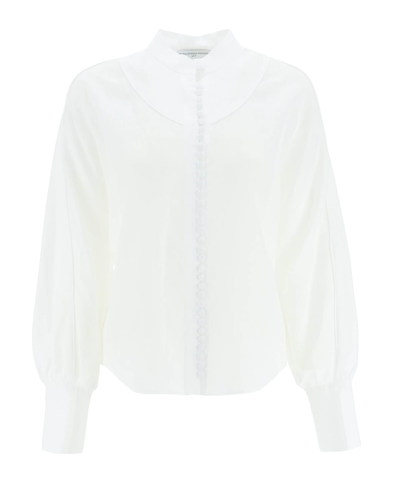 MVP Wardrobe 'tijuana' Linen Shirt - BIANCO (White)