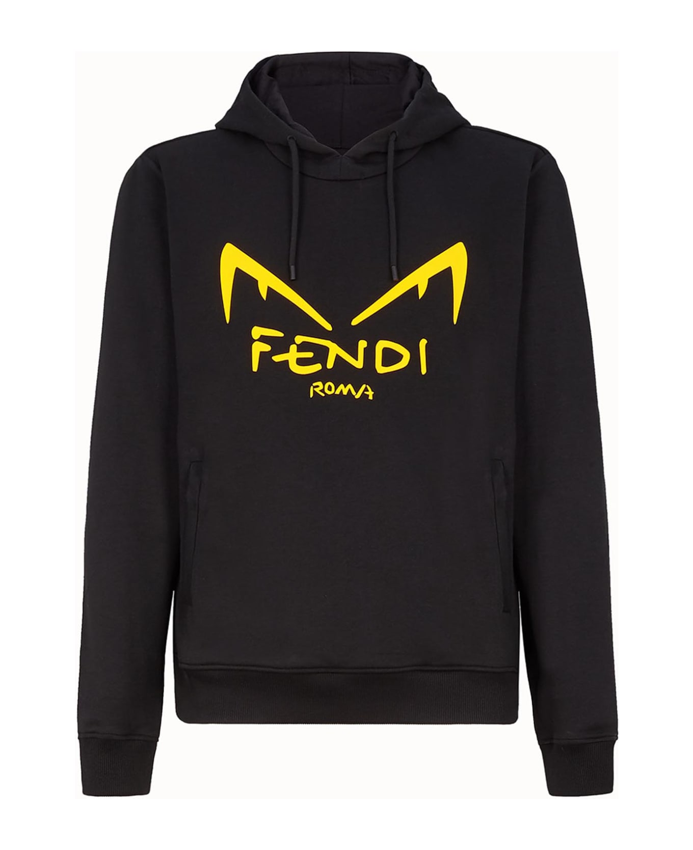 Fendi Fendi Diabolic Eyes Sweatshirt - BLACK ORANGE