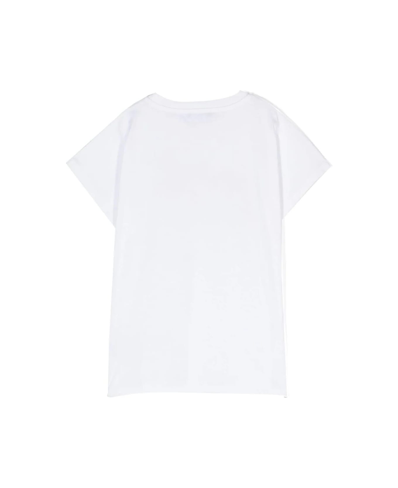 Balmain T-shirt Con Cristalli - White