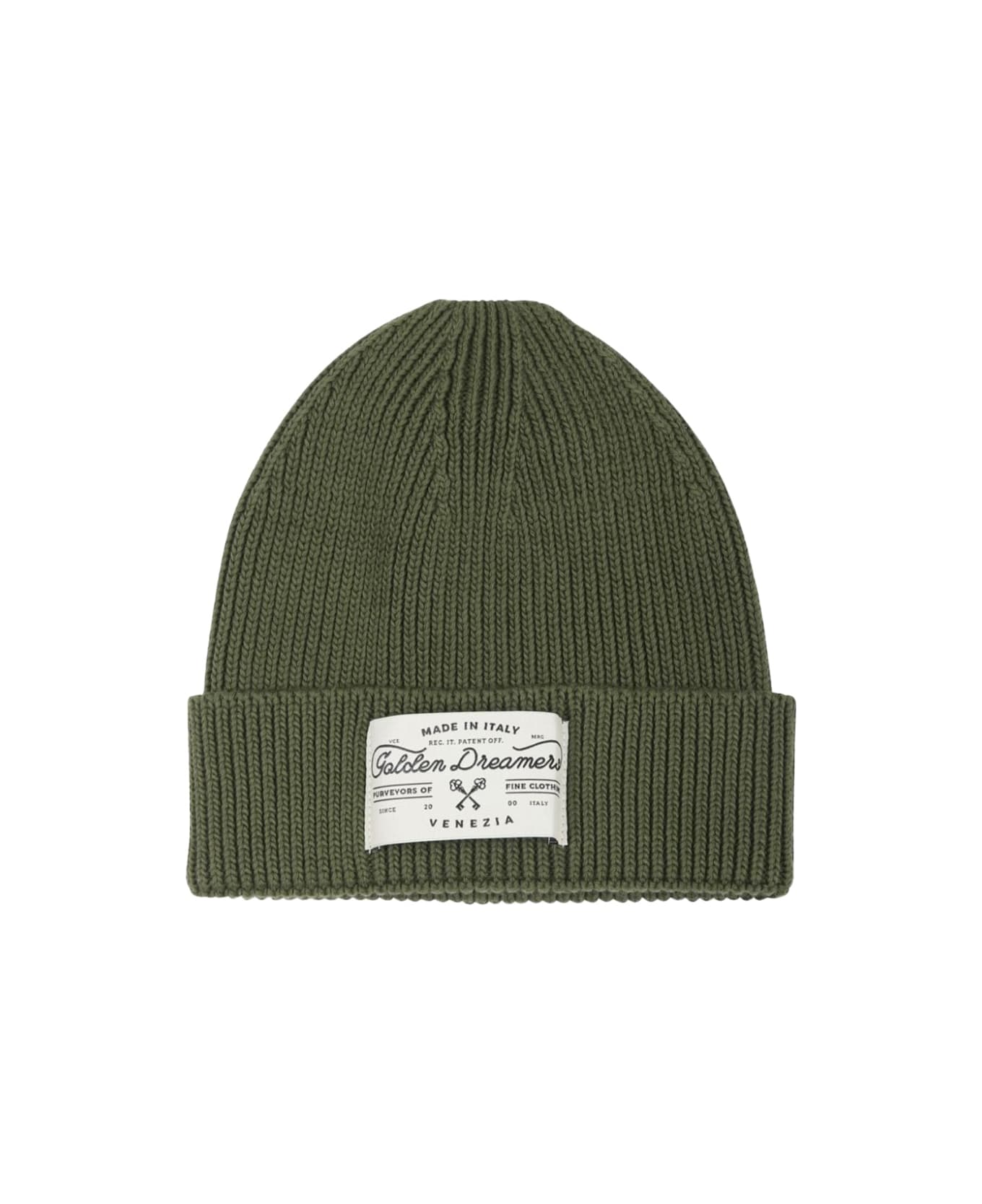 Golden Goose Journey Boy
s Knit Cotton Beanie Hat Dreamers Label - GREEN