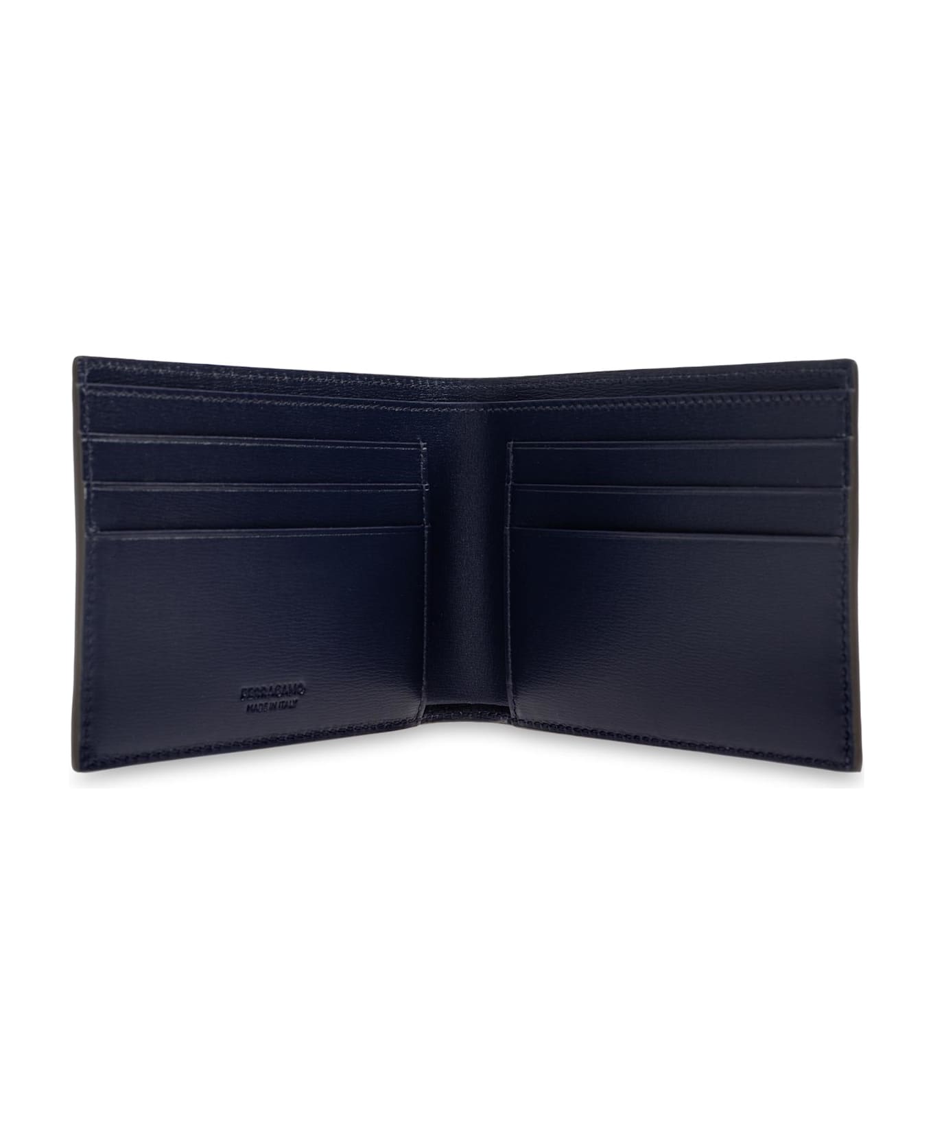 Ferragamo Leather Wallet With Logo - MAJOR BROWN