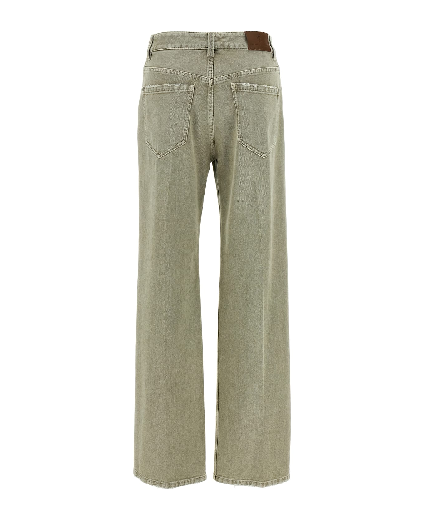 Brunello Cucinelli Wide Leg Jeans - Green