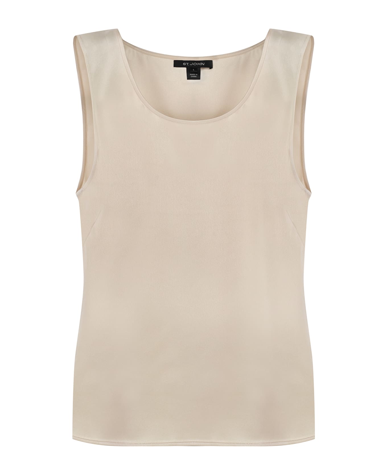 Alfieri & St.John Satin Tank Top - Beige