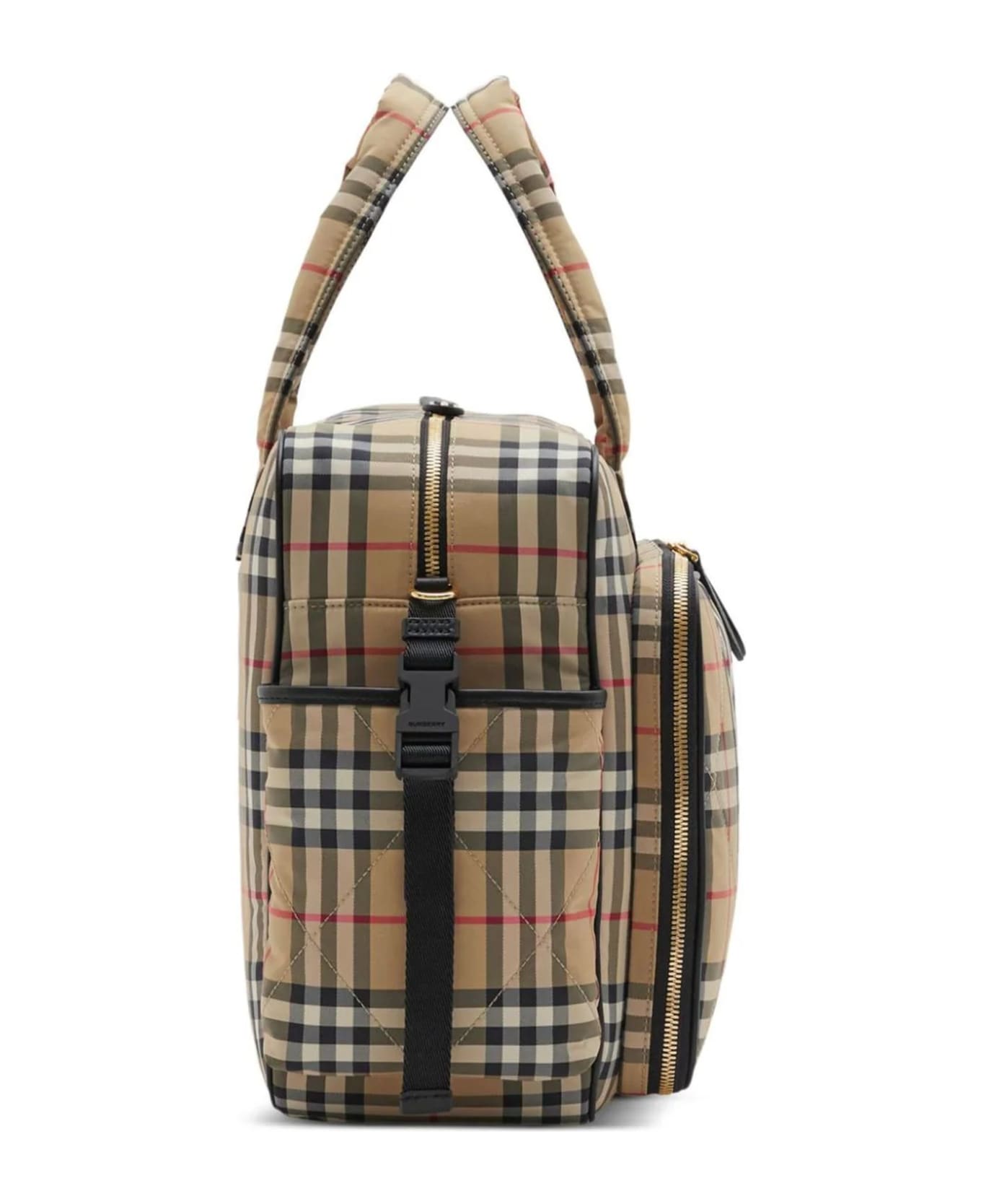 Burberry Check Polyamide Changing Bag - Archive beige chk