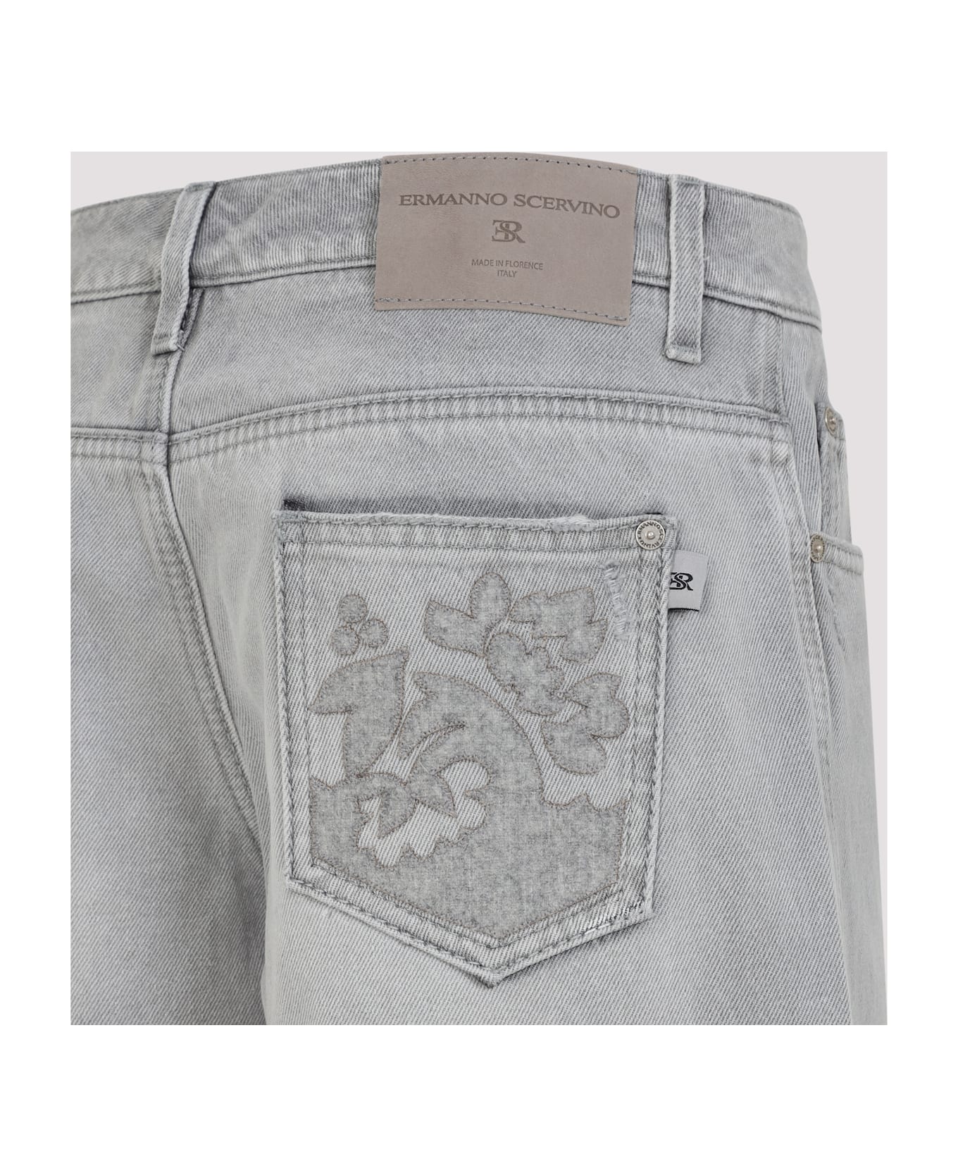 Ermanno Scervino Baggy Jeans - Gray Violet