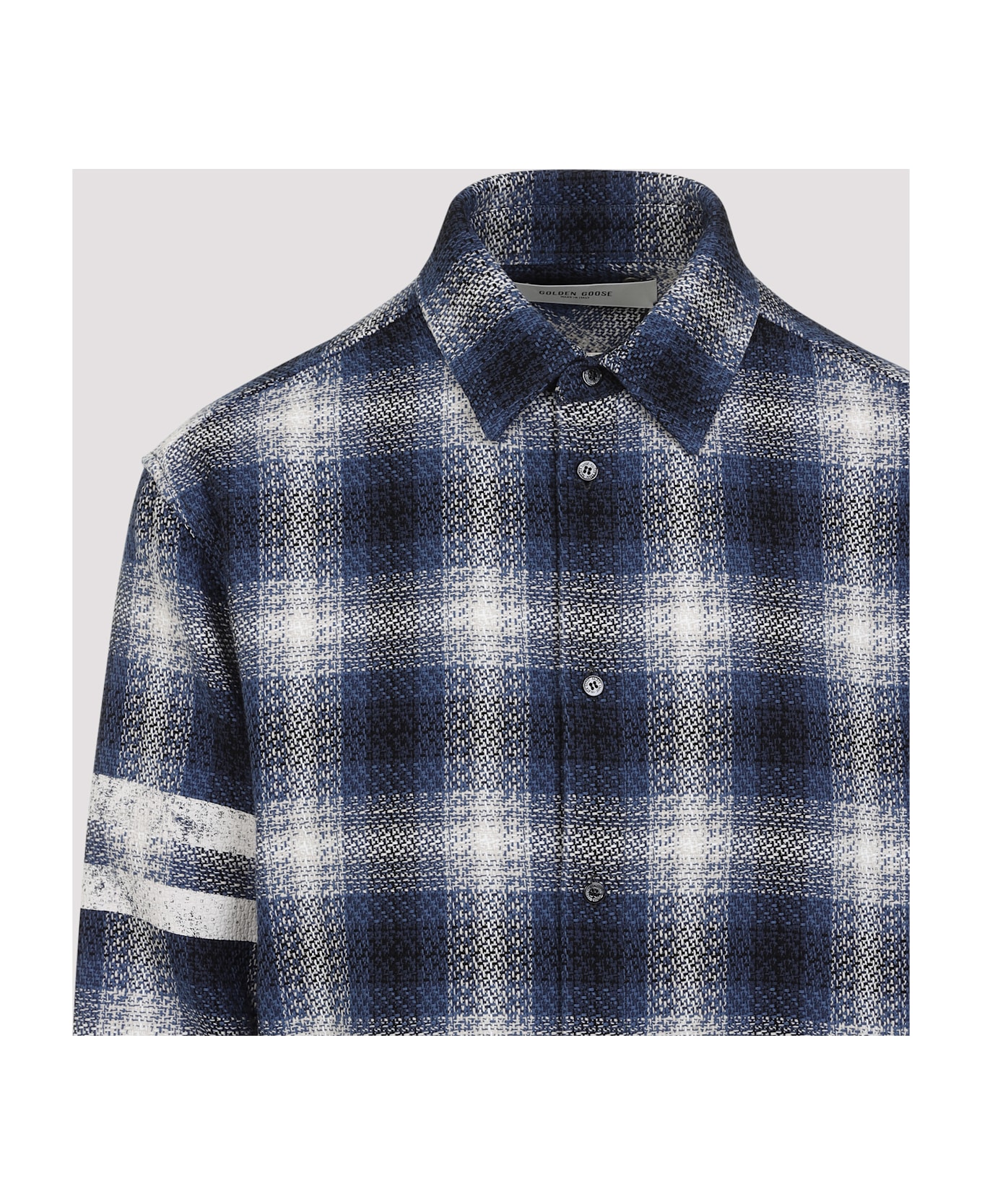 Golden Goose Check Shirt - Ice Indigo