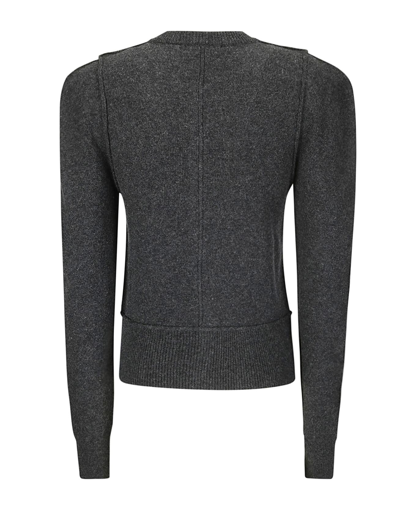 Lemaire Wool Cardigan - Anthracite melange