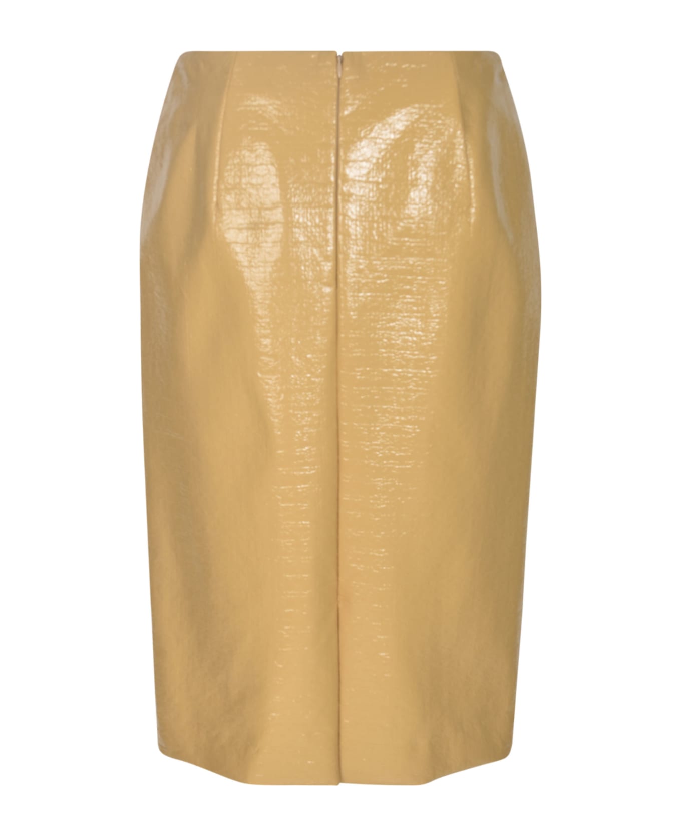 Dries Van Noten Rear Zip Classic Skirt - Honey スカート