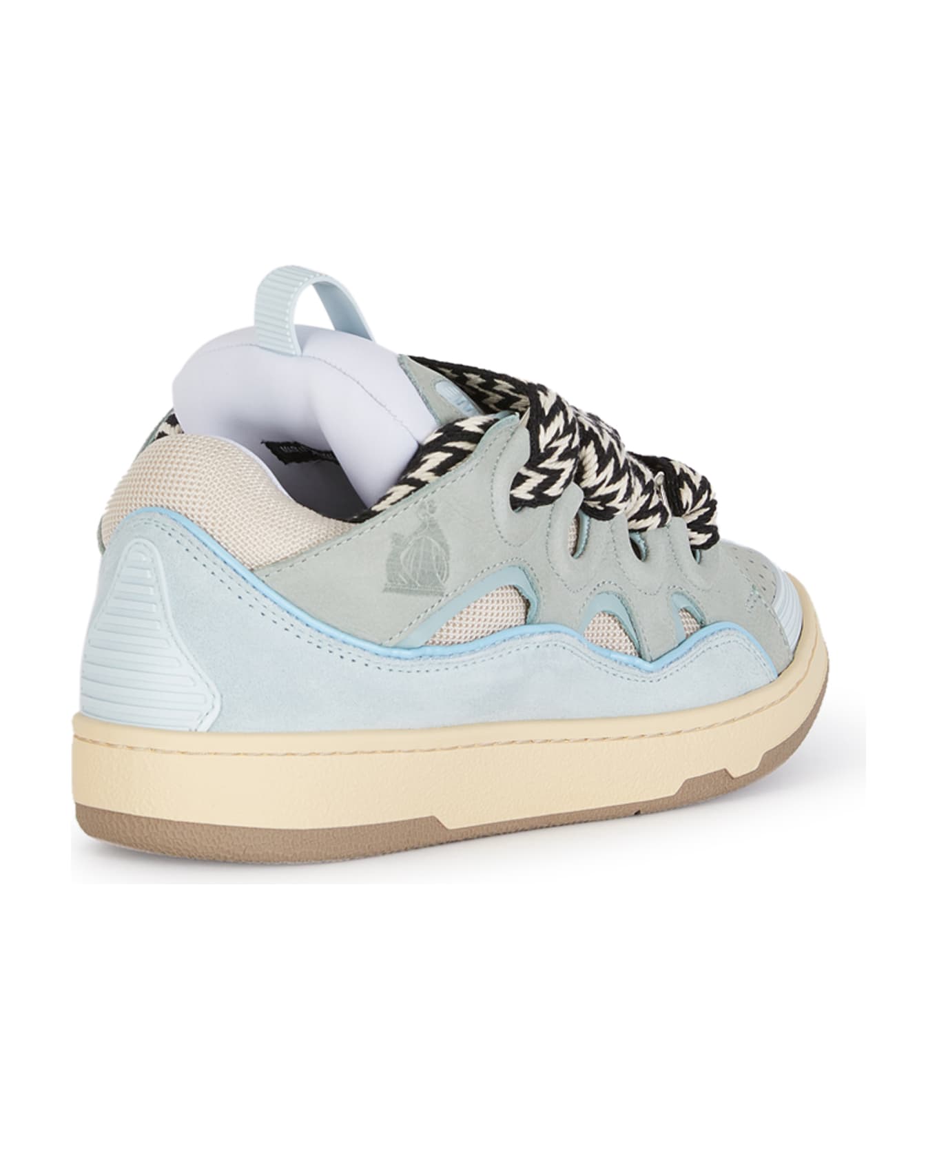 Lanvin Multicolor Leather And Fabric Curb Sneakers - 21