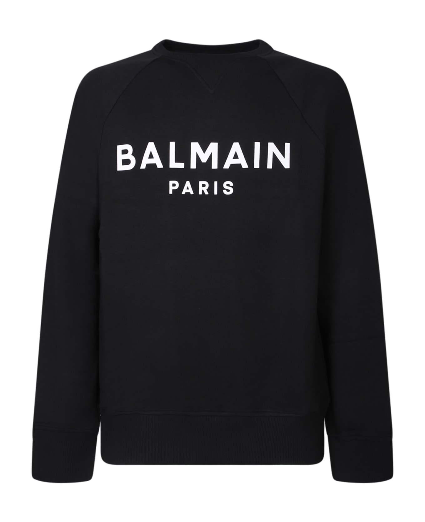 Balmain Logo Crewneck Sweatshirt Black - Black
