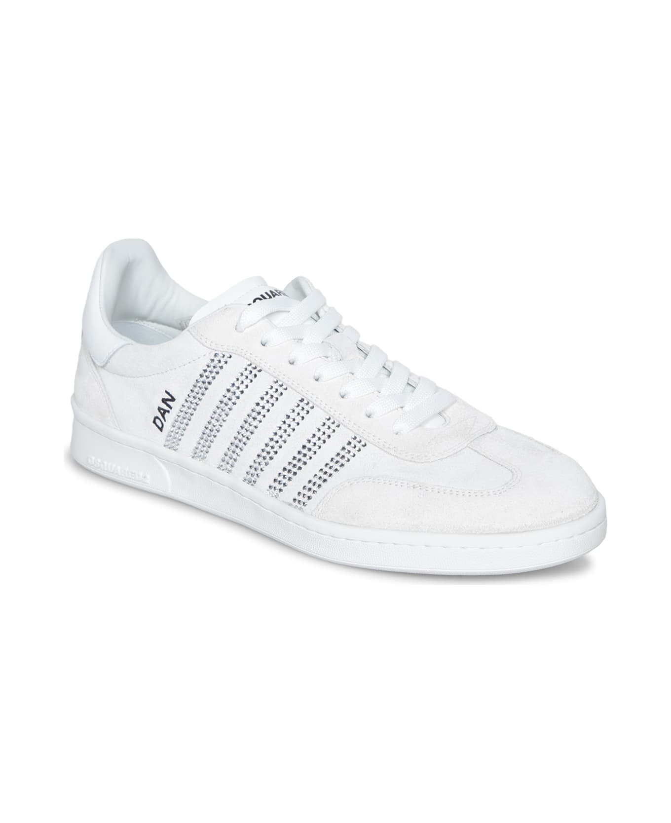 Dsquared2 Boxer Strass White Sneakers - White