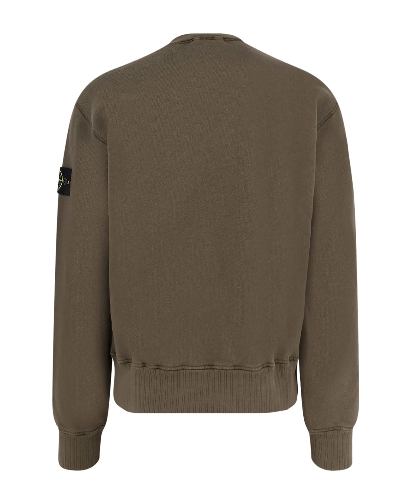 Stone Island Cotton Sweatshirt - Military Green