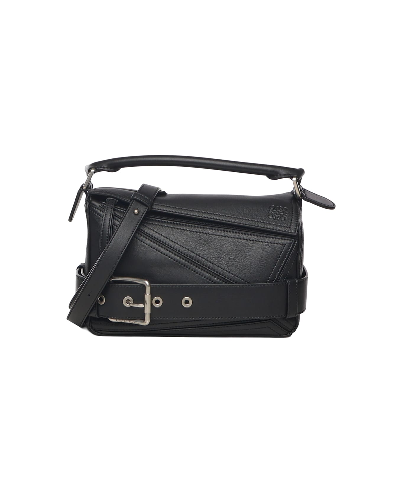 Loewe Small Puzzle Biker Bag - Black