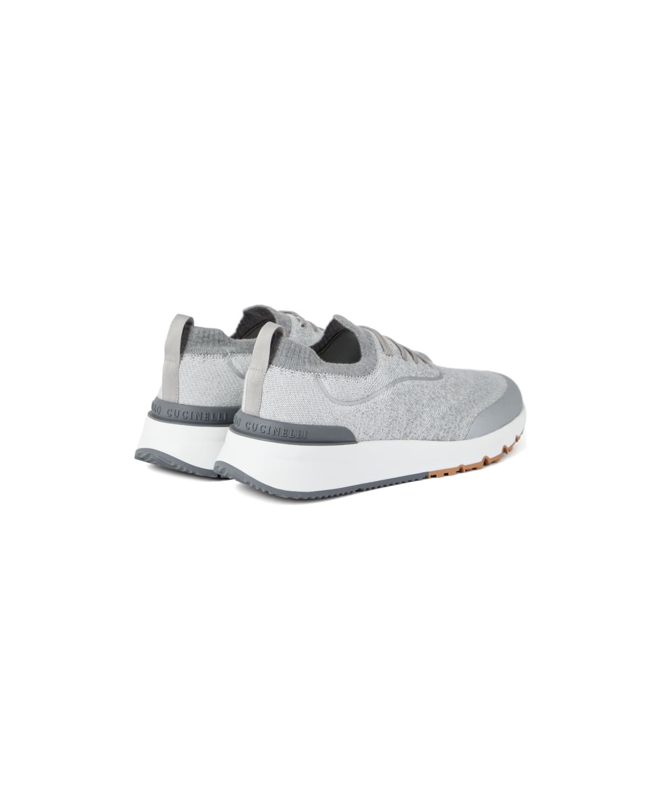 Brunello Cucinelli Cotton Sneakers - Grey