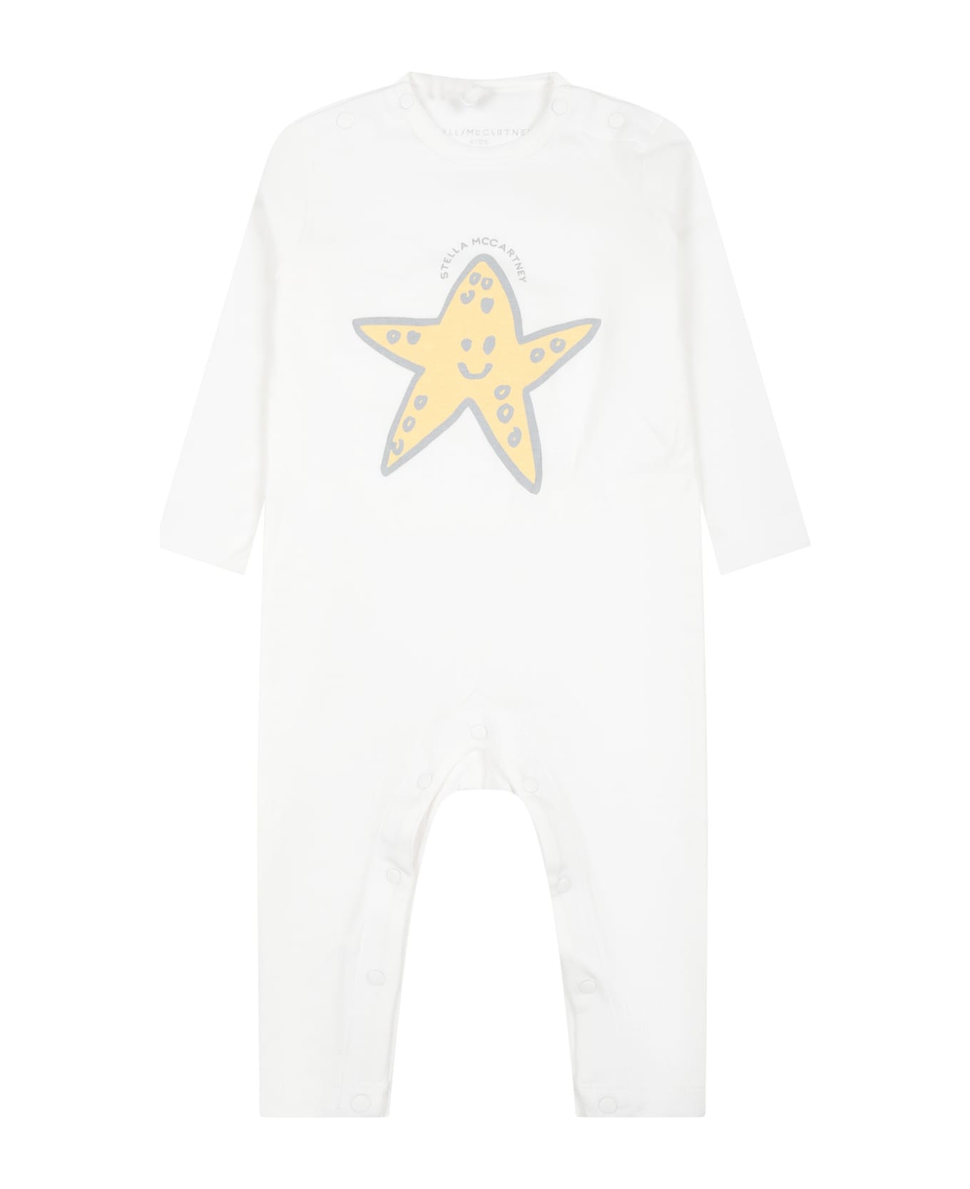 Stella McCartney Kids Ivory Set For Babykids With Starfish - Ivory