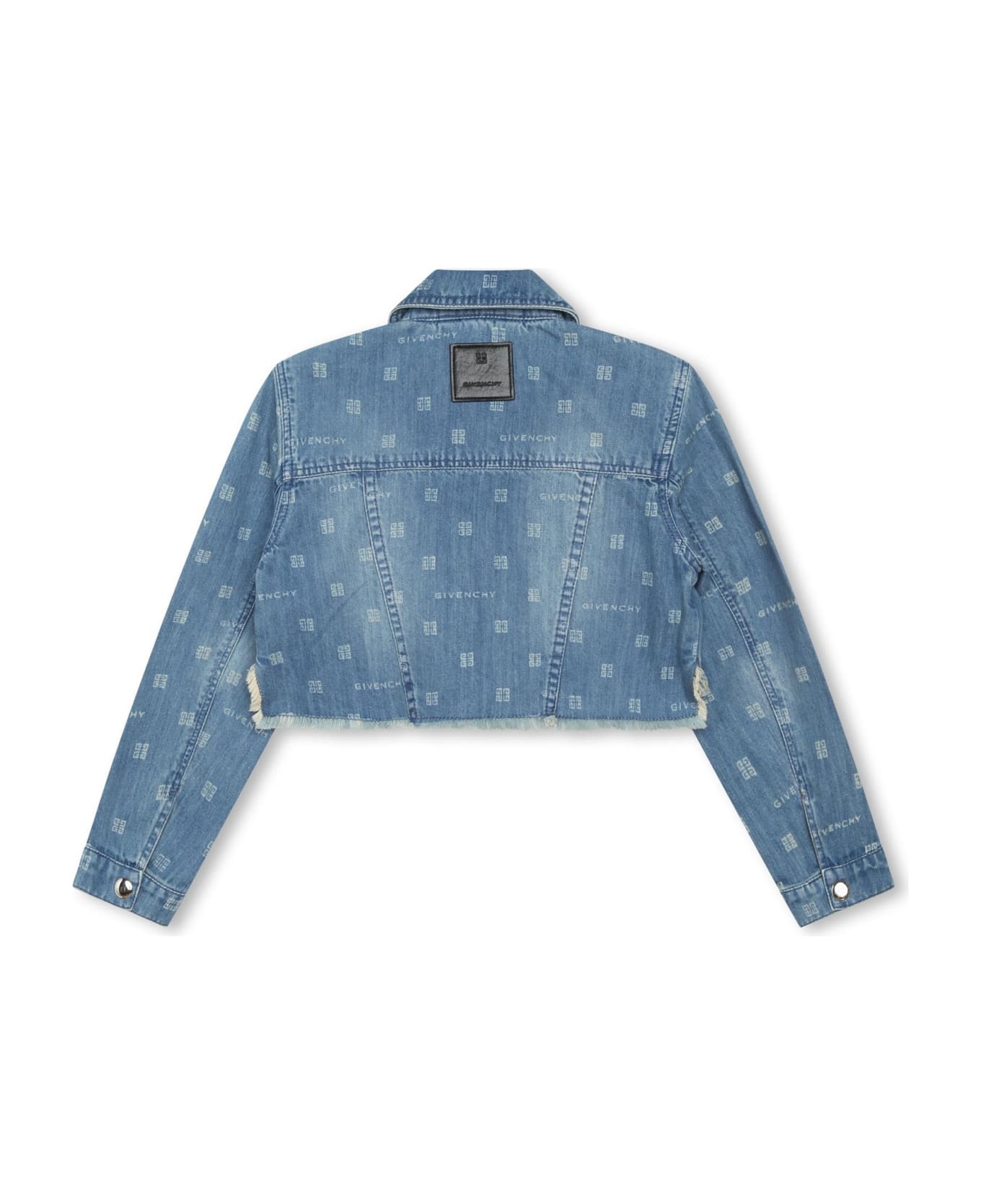 Givenchy Cropped Denim Jacket - Blue