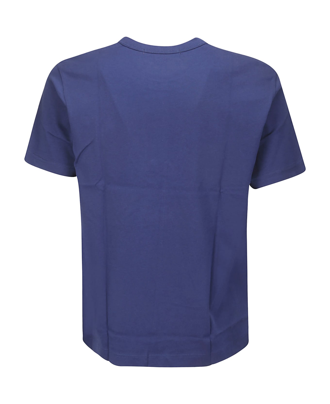 Comme des Garçons Shirt Cotton Jersey Plain With Printed Cdg Shirt L - NAVY