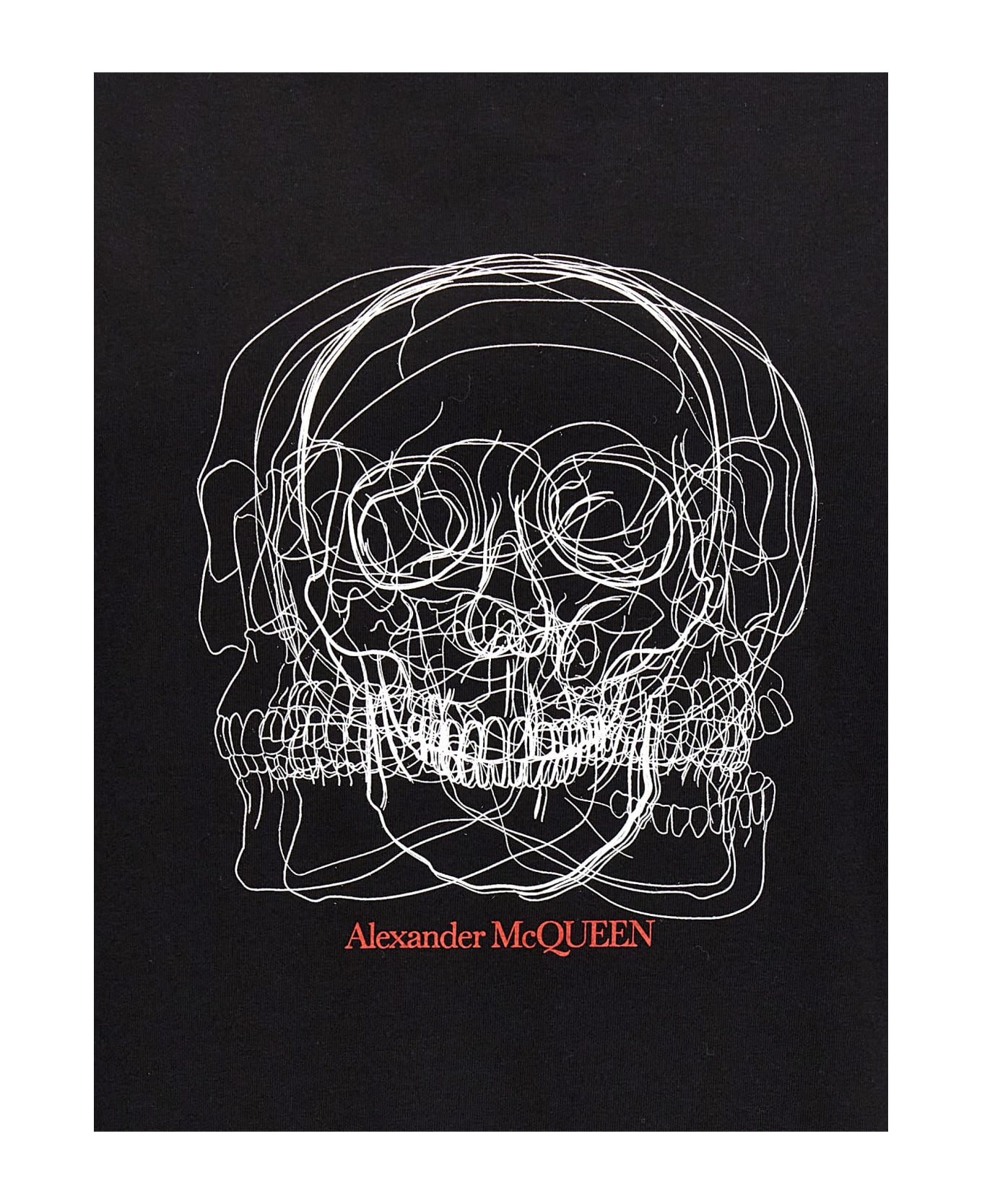 Alexander McQueen Skull Logo T-shirt - black