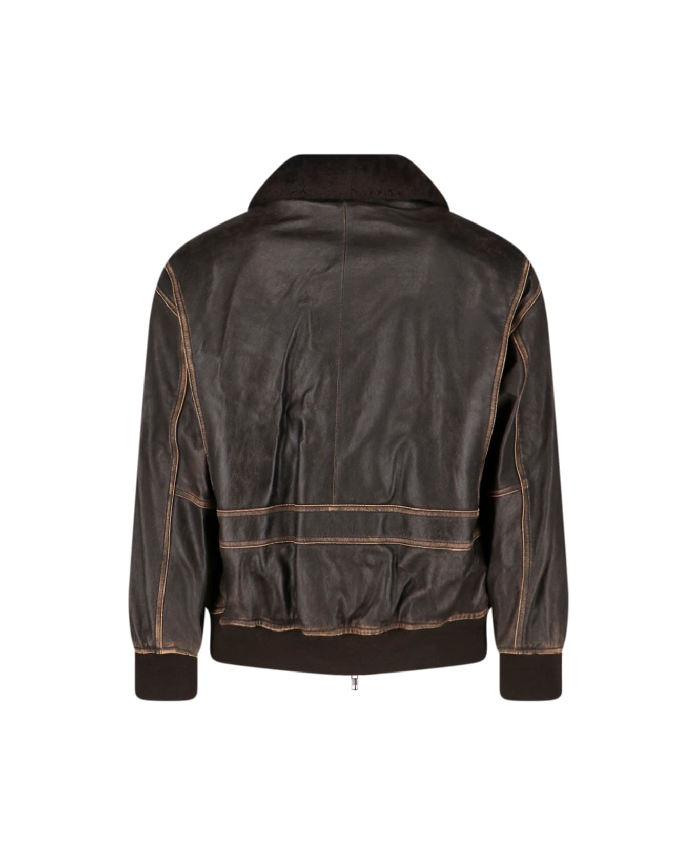 Dunst Lamb Leather Jacket - Brown