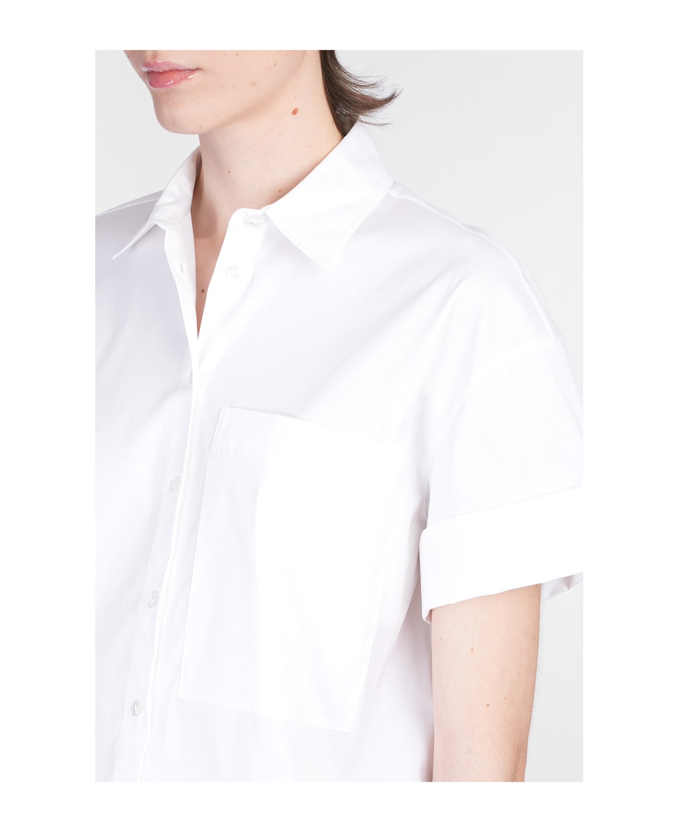 Theory Shirt In White Cotton - white