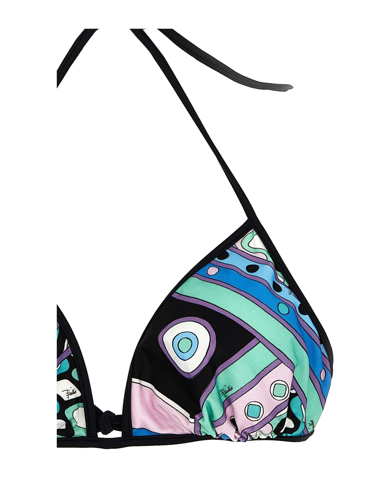 Pucci 'vivara' Bikini Top - Blue