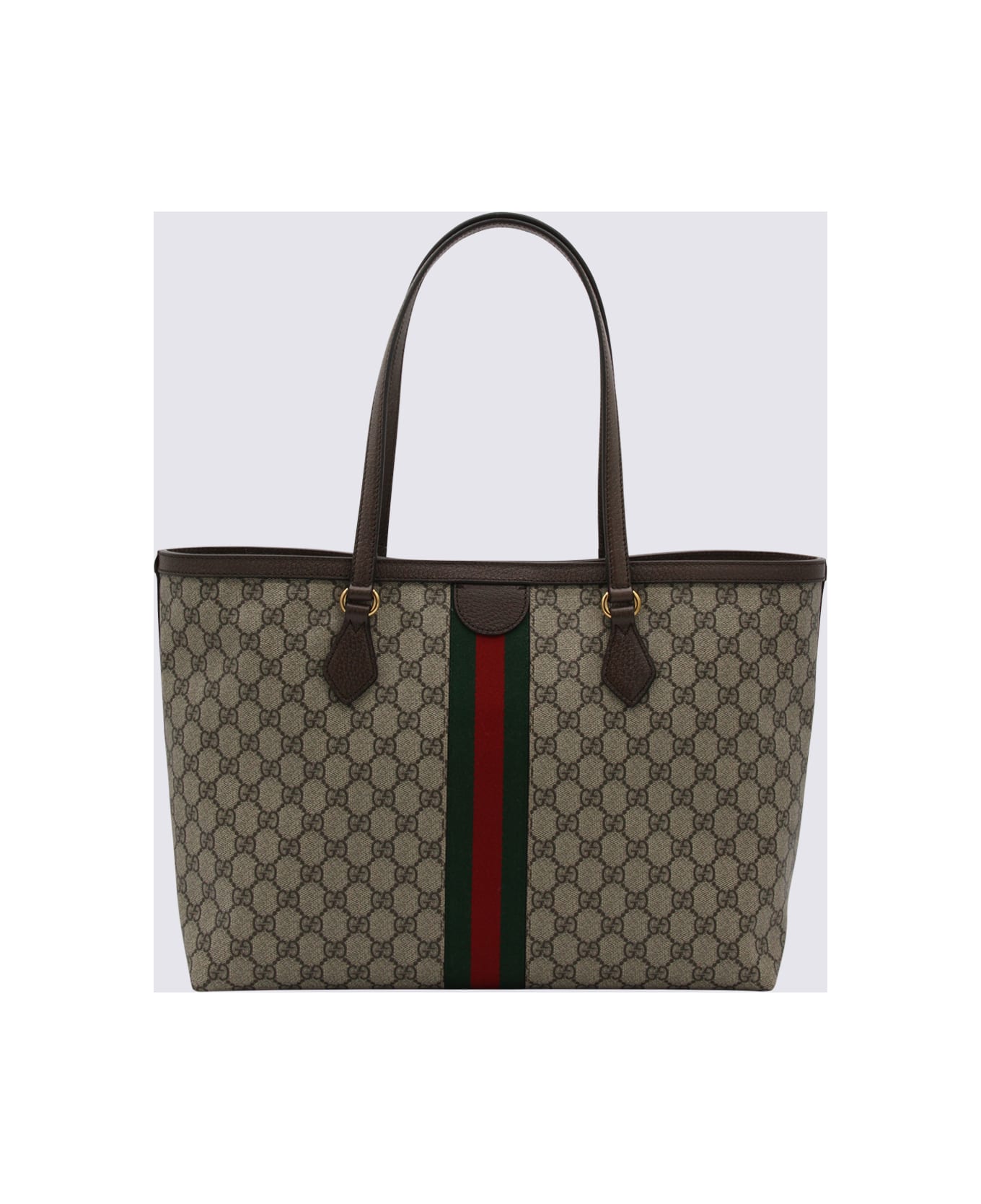 Gucci Ebony Ophidia Medium Tote Bag - Beige