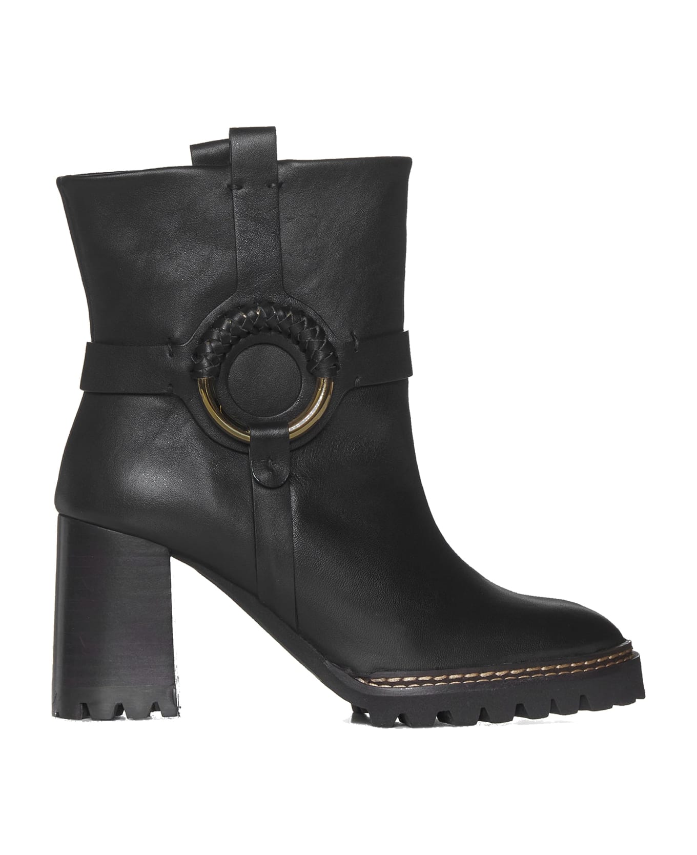 See by Chloé Hana Leather Boots - Black