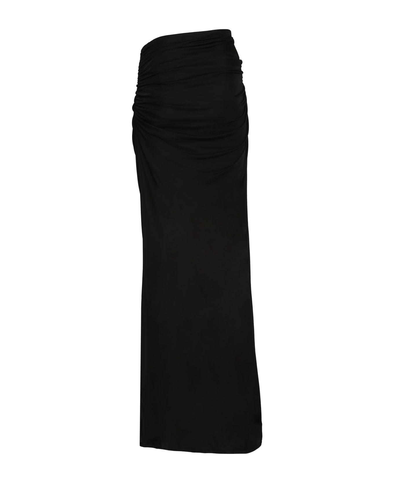 ANDREĀDAMO Draped Skirt - black スカート