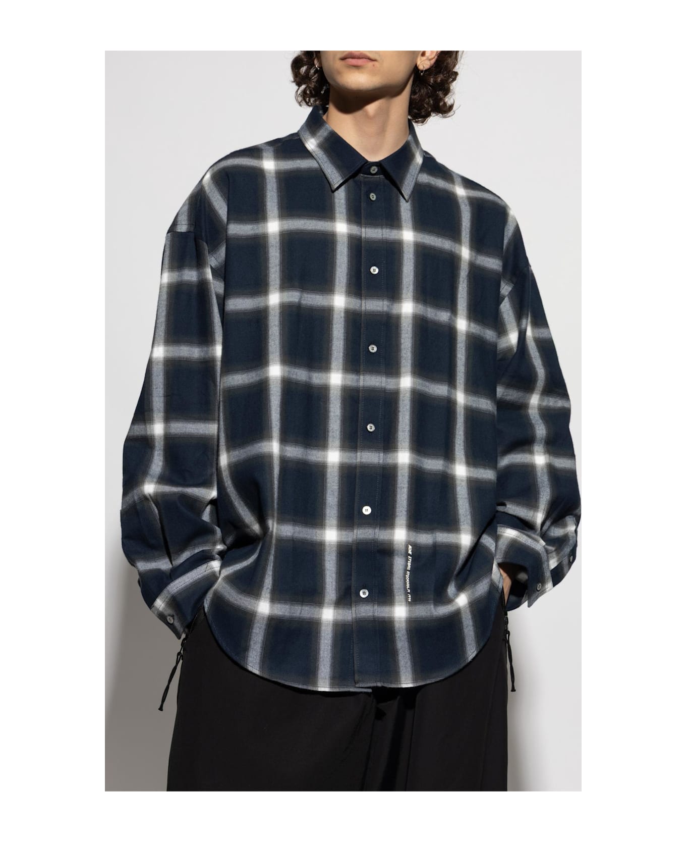Acne Studios Plaid Shirt - NAVY MULTI