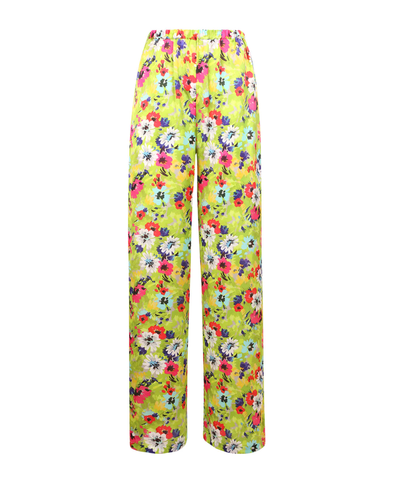MSGM Floral-print Wide Trousers - Multi