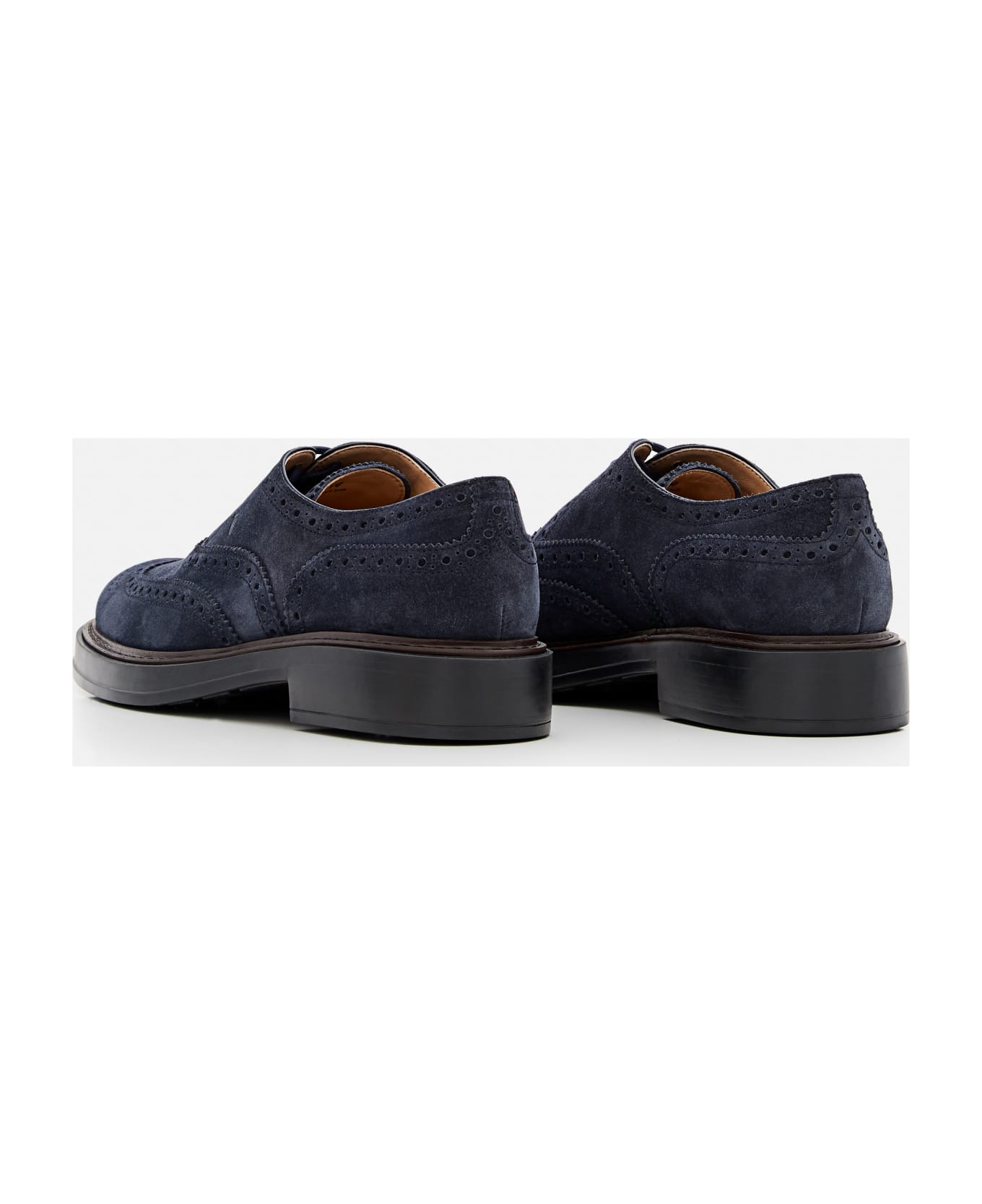 Tod's Francesina Bucature Extralight Derby Shoes - Blue