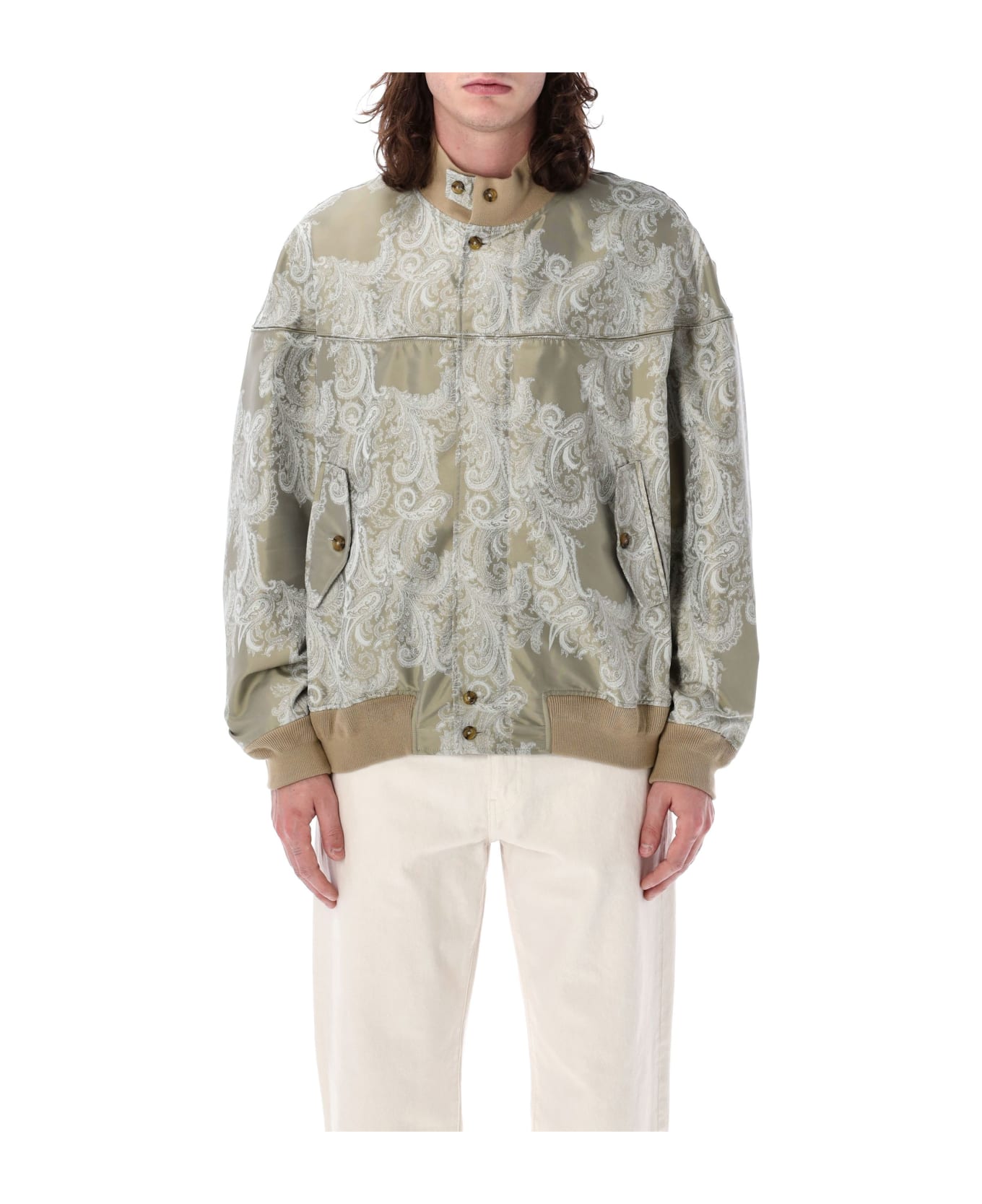 Baracuta Four Climes Paisley Derby Jacket - BEIGE PASLEY ブレザー