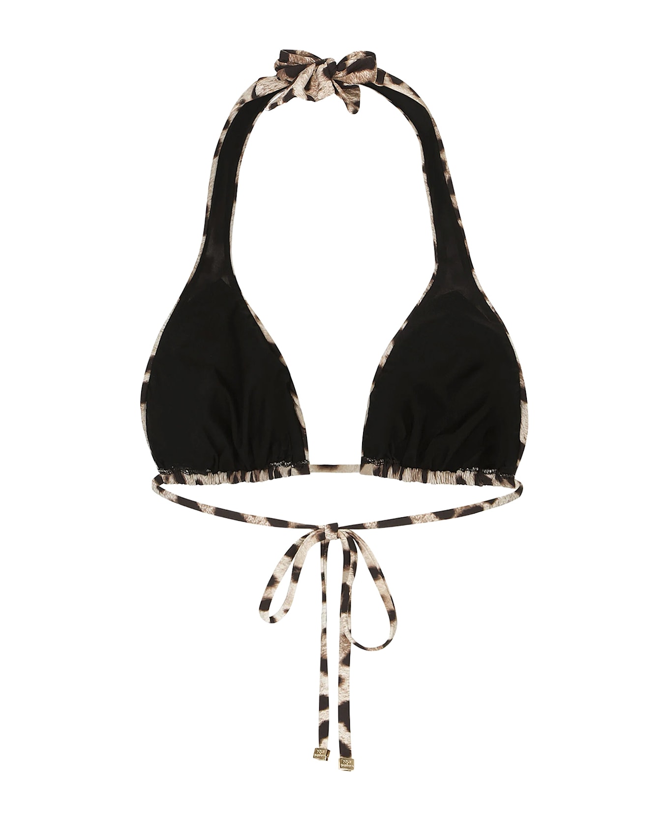 Dolce & Gabbana Bikini Top With Animal Print - LEONEW