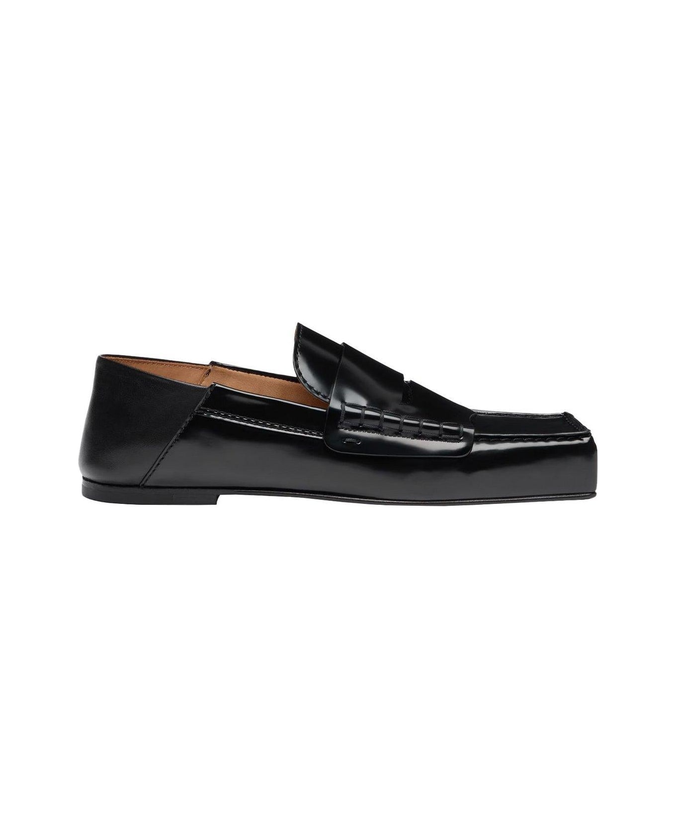 Jacquemus Square-toe Flat Shoes - Black