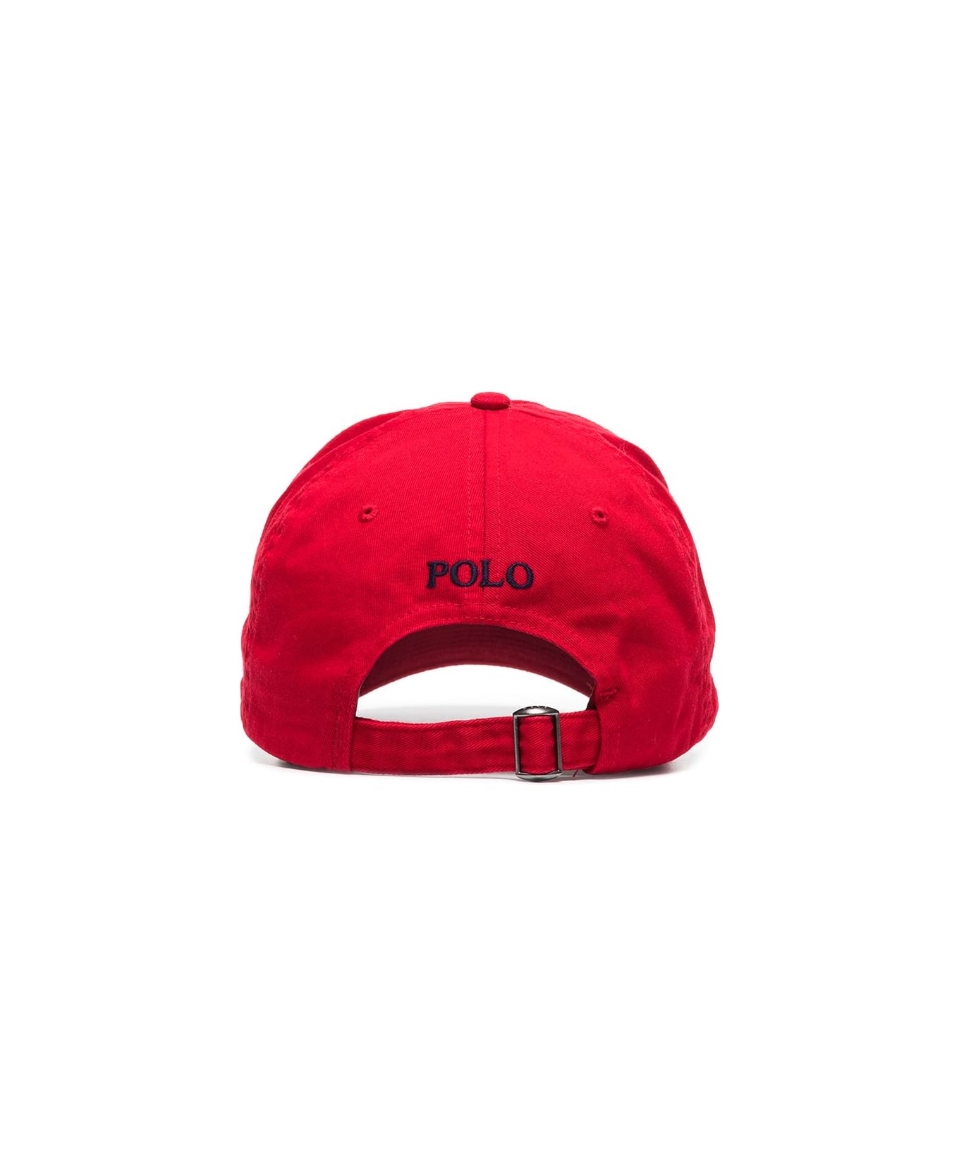 Ralph Lauren Red Baseball Hat With Blue Pony - Red