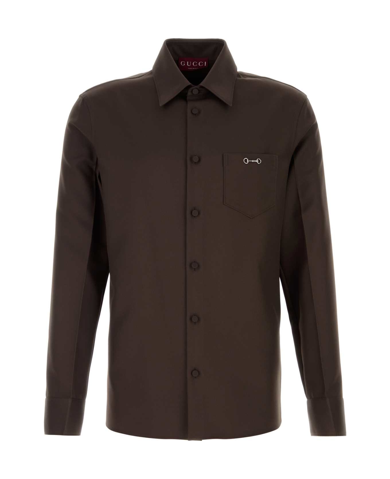 Gucci Chocolate Tech Panama Shirt - BLACK