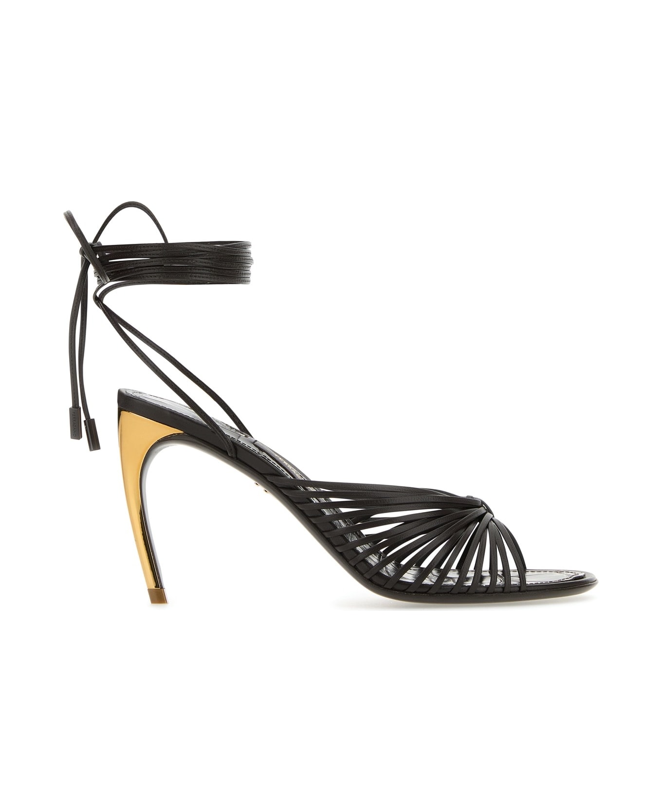Ferragamo Dark Brown Leather Atena Sandals - TESTADIMORO