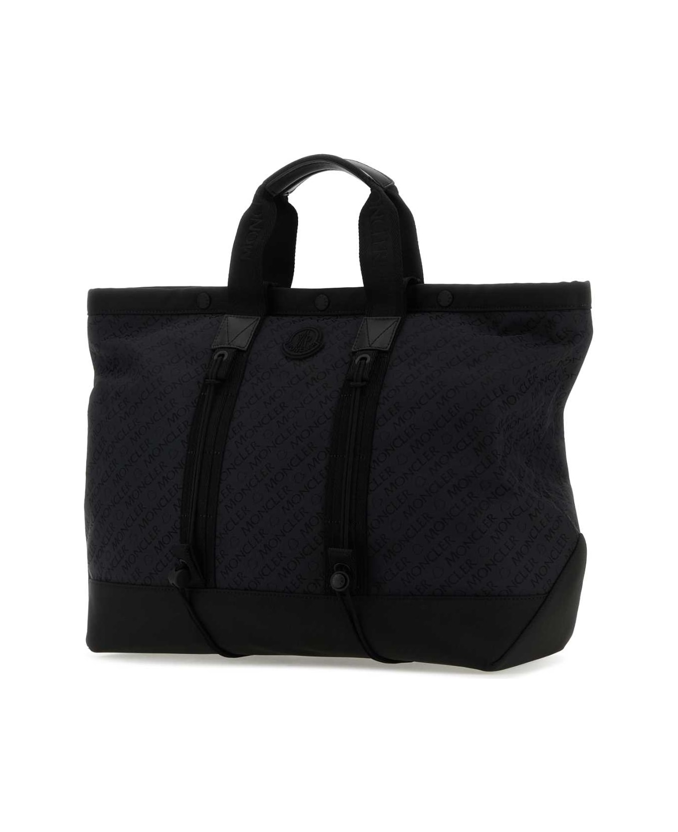 Moncler Black Canvas Tech Shopping Bag - 999
