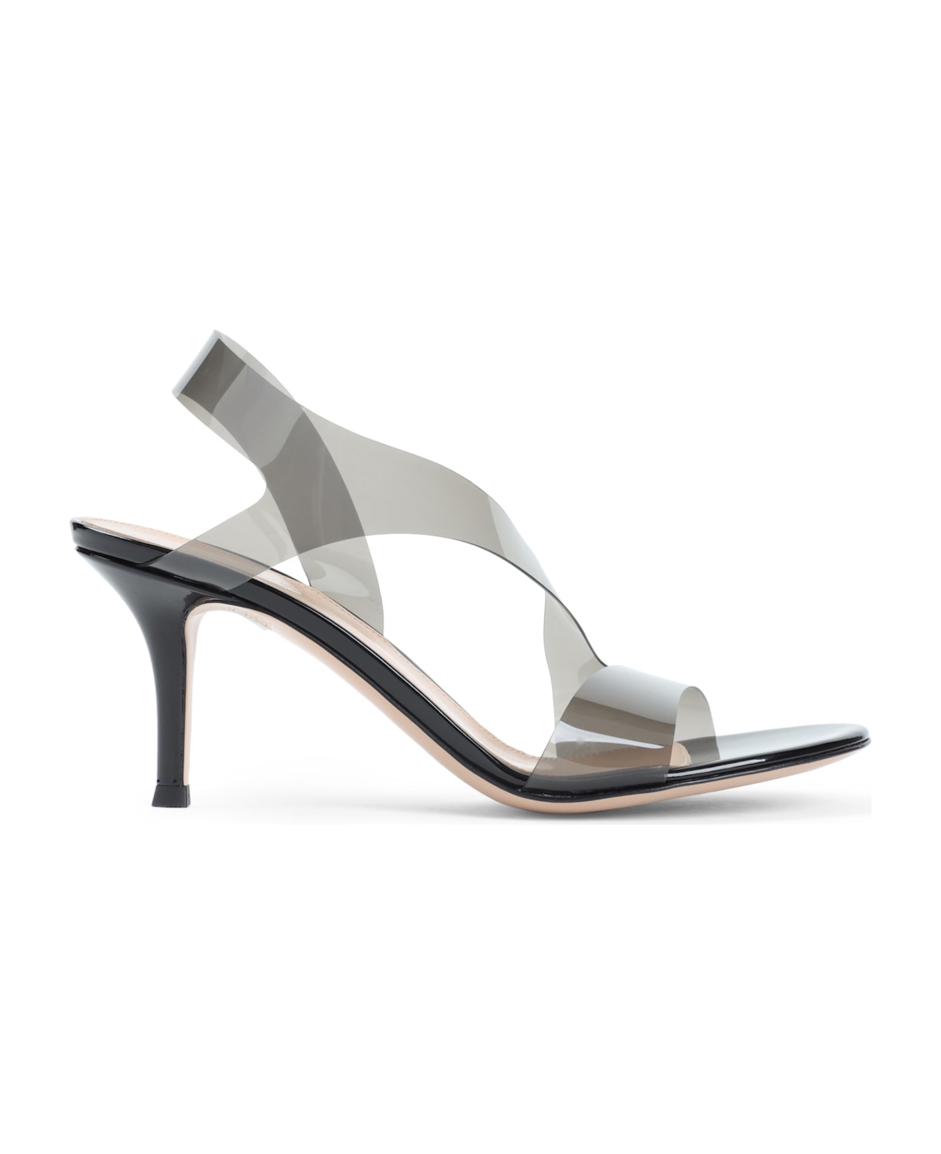 Gianvito Rossi Pvc Metropolis Sandals - Fune Fume Black