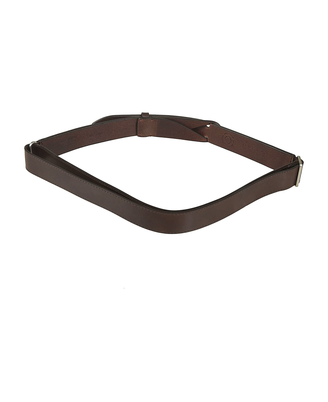 Orciani No Buckle Belt - Brown