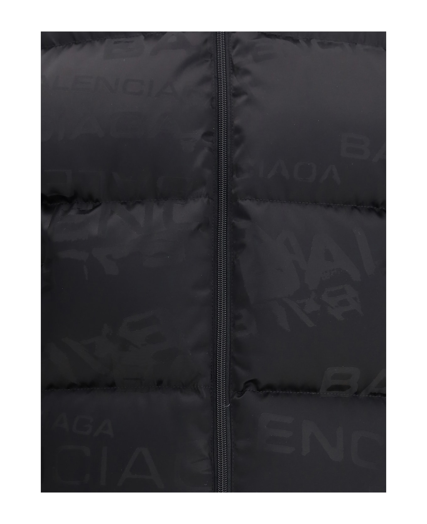 Balenciaga Cropped Puffer Jacket With Logo Motif