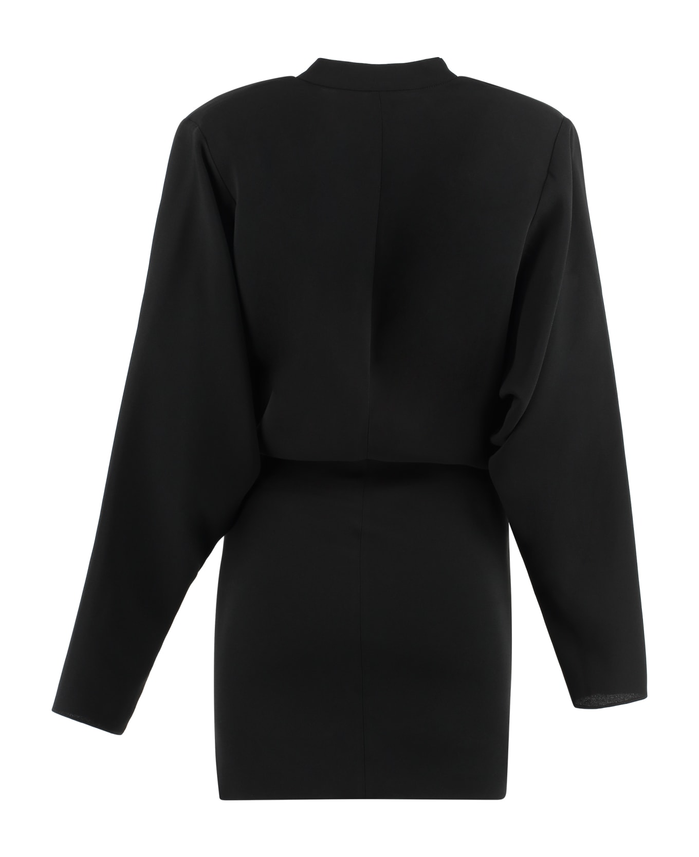 Isabel Marant Lazeli Embellished V-neck Mini Dress - black