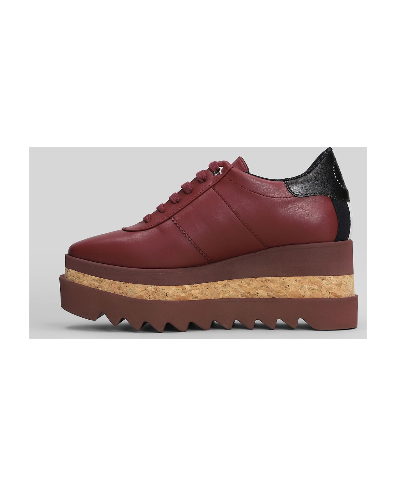Stella McCartney Sneakelyse Sneakers In Bordeaux Polyuretan - bordeaux